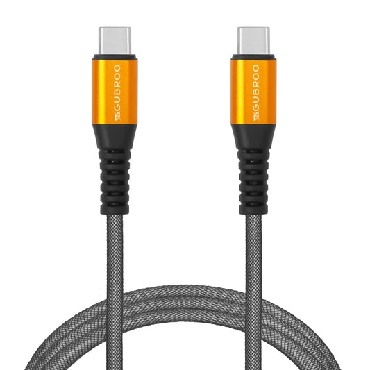 Fish Net Design Ultra Lightning Fast Type-C to Type-C Data Cable With 100W Max 8.0A Support